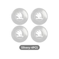 4pcs 56mm Car Wheel Center Hub Cap Stickers Car Styling Accessories For Skoda Octavia A5 A7 RS Fabia Superb Rapid Karoq