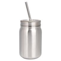 700ml Stainless Steel Cup Outdoor Water Bottle Thermal Mug with Lid Straw Stainless Steel Cup Household Thermal Mug Water Bottle 700ml