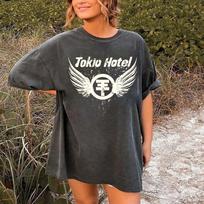 Tokio Hotel Marškinėliai Tom Kaulitz Roko Grupė Unisex Marškinėliai S-5XL HA1135 XL