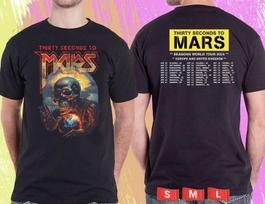 THIRTY SECOND TO MARS SEASONS WORLD UK TOUR 2026.BLACK TSHIRT shirt XXXL
