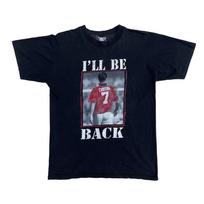 Eric Cantona 1990 90s Vintage Manchester United Soccer Football Back Unisex T-Shirt XL