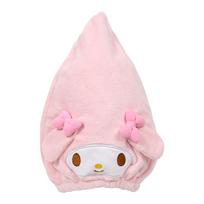 Sanrio Cap Towel My Melody Nylon and Polyester Adult Free Size 067555 Face-Shaped - Body 85% Polyester, 15% Ribbon, Face, Filling 100%