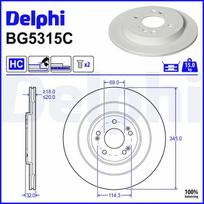 Stabdžių diskas DELPHI BG5315C