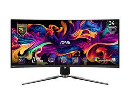 MSI MAG 341CQP QD-OLED 34-inch monitor / QD-LED / UWQHD / Curved / 175Hz / Black
