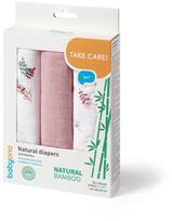 Vystyklas BabyOno Take Care Bamboo 397/14, 70 cm x 70 cm, 3 vnt.