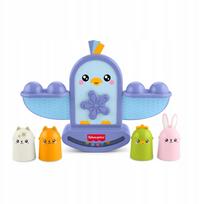 Žaislinės svarstyklės Fisher Price Stack And Rattle Birdie, įvairių spalvų