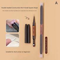 Dual End Nail Glue Phototherapy Pen UV Gel Brush Acrylic Nail Art Painting Pen Liner Brush Extension Gel Manicure Brushes Tool A