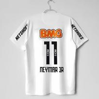 Neymar Retro Football Jersey T-Shirt, Men's, No. 11 Player Print, Black Short-Sleeve Casual Football Fan Street Style T-Shirt S balta