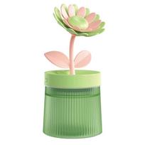 Portable USB Ultrasonic Humidifier with Aroma Diffuser Cool Mist LED Night Light-260ml Capacity for Car & Household Use (Green,USB&5V) žalia