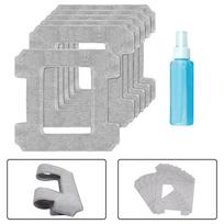 6pcs Washable Microfibre Cleaning Pads For Ecovacs For Winbot W1 Pro W2 Robot Window Cleaner Mop Replacement Accessories Gray China Mainland