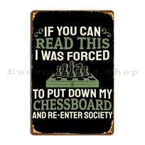 Chess Metal Signs Wall Mural Pub Living Room Personalized Kitchen Tin Sign Poster 20x30cm（7.8x11.8inch）