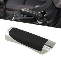 Versatile Car Handbrake Cover ABS Leather Red Black Brown Non Slip Grip juoda