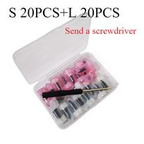 20PCS Car Motorcycle Tubeless Tire Repair Nails Mushroom Rubber Nails Quick Emergency Repair Tool Kit for Electric Vehicle 40PCS