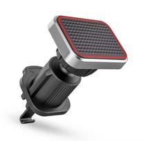 Magnetic Car Phone Holder Vent 2024 Upgrade 6X Strong Magnets, Universal Mobile Phone Mount Hook, 360 Rotating Air Vent Cradle Red Square
