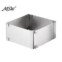 Kitchen Gadgets for Baking Stainless Steel Cake Pan, Durable Nonstick Square Bakeware Desserts Tin, Easy Release Reusable Mold, Home Supplies 1