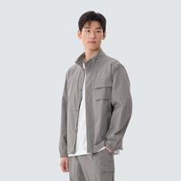 [Snowpeak] Cordura Stand-Neck Windbreaker Vintage Gray (S25ZMPWB02) 95