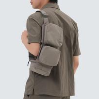 [Snowpeak] Dual Tech Utility Sling Bag Vintage Gray (S25SUFBG35) FREE