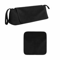 Soft Hair Dryer Storage Bag Foldable Curling Iron Organizer  Toiletries Organization juoda