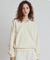 Itove Seoul V-Neck Raglan Sweatshirt Cm Cream/Free
