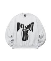 Nice Ghost Club Scream Logo Sweatshirts_Light Gray(Ng2Dfum450A) Light Grey/S