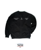 Tantan Tone-Up Sweatshirt (Lettering Version) - Black Black/L