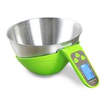 Kitchen Electronic Scale Home Use High-Precision Stainless Steel Baking Food Traditional Chinese Medicine Measuring Bowl (black,0.1 g&2000ml&317*213.5*124mm) juoda