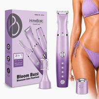 HomeBasic Trimmer for Women, 3-in-1 Facial Hair Trimmer & Body Hair Remover | Type-C Rechargeable Waterproof Cordless Trimmer | Eyebrow, Bikini Lin