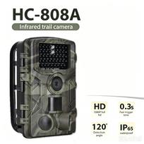 50MP 4K Medžioklės Takos kamera Naktinis matymas IP65 Vandeniui atspari 0,2s Reakcijos laikas Laukinės žvėrienos Kamera HC-808A Nuotraukų Spąstai China Mainland