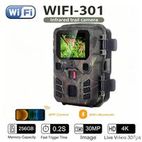4K 50MP WiFi Trail Camera 940NM Night Vision Motion Sensor Bluetooth Hunting Camera APP Waterproof for Wildlife Game China Mainland