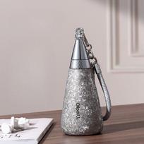 Pure Titanium Water Bottle Long Lasting Hot Thermos Luxury Fashion Thermal Bottles Thermo Liter Cold Mugs Insulated Coffee Cups 350ml sidabras