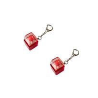 Single Keycap Toy Transparent Stress Keychain with Small Key for Fun one size