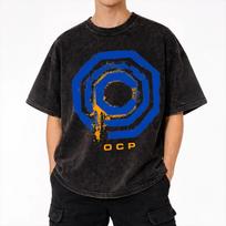 Harajuku Washed Shirt Ocp From Robocops Merch Cool T Shirt Oversize  Streetwear Short Sleeve Summer Tee Shirt S įvairiaspalvis