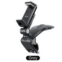 Universal Dashboard Car Phone Holder Easy Clip Mount Stand GPS Display Bracket Car Front Support Stand pilka spalva
