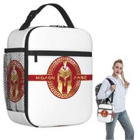 Spartan Sparta Warrior Helmet Logo Insulated Lunch Bag for Women Children Portable Food Boxes Thermal Lunch Box Tote One Size