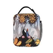 Czech Cartoon Krtek Mole Lunch Bag  Portable Insulated Lunch Box Men School Custom Cooler Bag Leisure Oxford Thermal Lunch Bags One Size