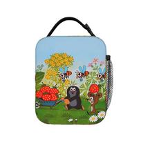 Czech Cartoon Krtek Mole Lunch Bag  Funny Lunch Box Office Portable Zipper Thermal Lunch Bags For Girls Oxford Cooler Bag One Size
