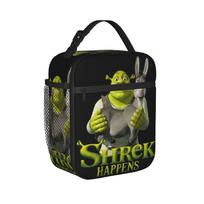 Shreks Happens Anime Thermal Insulated Lunch Bags for School  Portable Bento Box Cooler Thermal Lunch Boxes One Size