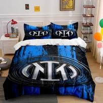Inter Milan logo pattern. Bedding sets Duvet cover sets Duvet covers Pillowcases(1*Duvet Cover 2*Pillowcases without duvet insert) 135x200cm