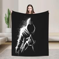 A-Assassins Creed Blankets Flannel Vintage Warm Throw Blanket for Bedspread Autumn/Winter Size: 75*100cm, Weight: 230 GSM
