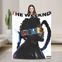 The Weeknd XO Album Blanket Picnic Flannel Throw Blanket For Home Decor Warm Soft Custom Quality Bedspread Birthday Present Size: 75*100cm, Weight: 230 GSM white