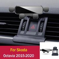 Gravity Car Phone Holder for For Skoda Octavia 2015-2023 Car Phone Support Mount Accessories Universal Car Bracket For Octavia 15-20 B