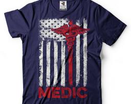 US Medic T-Shirt American Medical Worker Tee Shirt 2XL