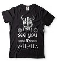 See You In Valhalla T-Shirt: Viking Warrior Norse Mythology Tee 2XL