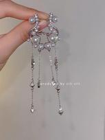 Pearl Tassel Ear Bone Cuffs for Women, French Temperament Non-Pierced Earrings, 2025 New Niche Trendy Ear Jewelry