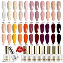 24 spalvų gelinio nagų lako rinkinys UV LED nuimamas gelio rinkinys po 8 ml Pilna spalvų serija Ilgai išliekantis Queen Bold Set