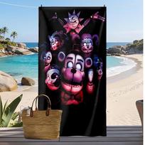 Five Nights at Freddy Printed Quick Dry Beach Towel Super Absorbent Soft Lightweight Bath Towel for Pool Summer Travel 70cmx140cm(27x55inch)