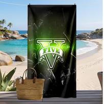 GTA Printed Quick Dry Beach Towel Super Absorbent Soft Lightweight Bath Towel for Pool Summer Travel 70cmx140cm(27x55inch)