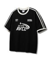 Alvin Clo Avcl 1978 Ringer Track Oversized Short Sleeve Tee Ast4821 (4 Colors) White/M