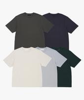 Plack Supima Cotton Short Sleeve T-Shirt_5 Colors Dark Green/S