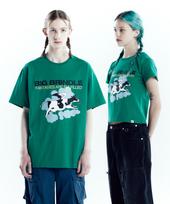 The Vinyl House Big Brindle Tee Green (Vh2Dmut510A) Green/L